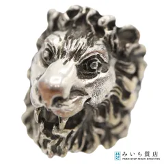 GUCCI グッチ リング LION HEAD ライオンヘッド 指輪 約18号 約21.3g アクセサリー 箱・保管袋有 21k378-1