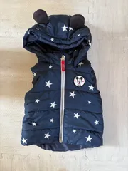【年末SALE！希望額コメントください】H&Mディズニー　ミッキーマウス　ベスト　98cm