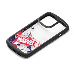 iPhone 14 ProMax クリア ケース マーヴェル MARVEL カバー スマホケース おしゃれ かわいい 背面 透明 ペンキ柄 スプラッシュ MagSafe対応 プロ マックス 耐衝撃 頑丈  【ゆうパケットにて発送】【1/7発送予定】