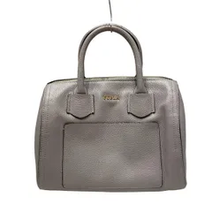 FURLA(フルラ) ハンドバッグ - グレー レザー