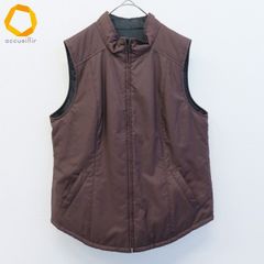 美品 レリアン 高級ダウンベスト リバーシブル 9号 M ブラウン