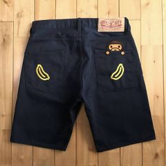 美品 アベイシングエイプ マイロ バナナ 刺繍 ワッペン デニム