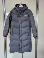 THE NORTH FACE ザノースフェイス グレー ダウンジャケット ロング丈 / サイズ95(M)