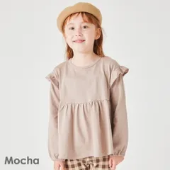 [モカ]子供服 Tシャツ ベビー キッズ マタニティ 女の子 ガーリー 綿 コットン 普段使い 80 90 100 110 120 130 140 evercloset ever closet エバクロ エバークローゼット