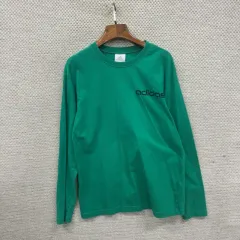 アディダス グリーン バックプリント 長袖Tシャツ 95 M07708
