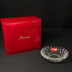F056 Baccarat ボリュート アッシュトレイ バカラ トレイ クリスタルガラス 箱付き 未使用のサムネイル