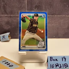 2020 Topps Bowman Chrome Mackenzie Gore 016/150 San Diego Padres Blue Refractor カード