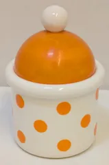 内藤ルネ ルネの陶器 フランス台所　アルメットキャニスター　昭和レトロ 内藤ルネ ルネの陶器 フランス台所 アルメットキャニスター 昭和レトロ