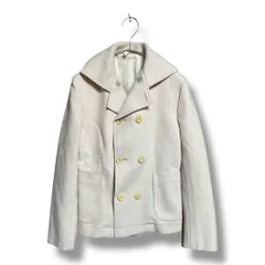 45RPM ファーティファイブアールピーエム Pコート ウールカシミヤ混 アウター ショートコート 上着 長袖　レディース サイズ2 アイボリー 秋 久喜倉庫店 9 No.K 1116