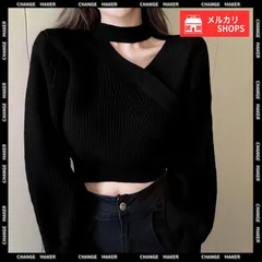 【送料無料】ショート丈 ニットトップス レディース 秋冬 大人可愛い ニットソー 長袖 セクシー リブニット オフショルダー 韓国ファッション 肩開き ホルターネック ニット ニットセーター 無地 プルオーバー 新品 未使用 CH80MEIREN-010