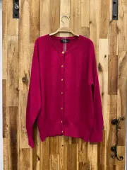 ジーンピンク カシミア カーディガン