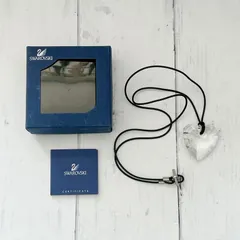 箱・説明書付き！スワロフスキー　クリスタルハート　ペンダント　Swarovski