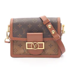 ルイ・ヴィトン LOUIS VUITTON ショルダーバッグ ドーフィーヌ MINI モノグラムリバース M44580 PVCコーティングキャンバス レザー ドーフィーヌMINI レディース Used B