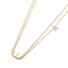 ディオール Dior ネックレス CDロゴ スター GP（ゴールドメッキ） ネックレス レディース Used B