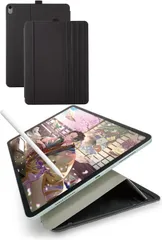 970 エレコム iPad Air 13インチ (M3/M2) 2025/2024年 ケース 8段階の角度調整可能 ペン収納 フラップ付き TB-A24XWVDBK