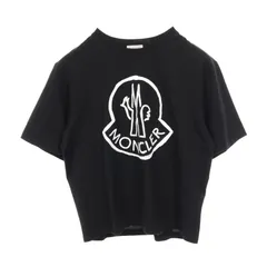 モンクレール MONCLER カットソー ビッグロゴ コットン Tシャツ レディース Used A