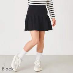 [ブラック]子供服 1分丈 無地 スカッツ ベビー キッズ マタニティ スカート スパッツ 80 90 100 110 120 130 140 150 evercloset ever closet エバクロ エバークローゼット