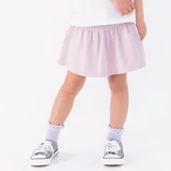 [ピンク]子供服 1分丈 無地 スカッツ ベビー キッズ マタニティ スカート スパッツ 80 90 100 110 120 130 140 150 evercloset ever closet エバクロ エバークローゼット