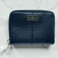 COLE HAAN　コールハーン ラウンドファスナー財布　コインケース　カードケース　ブラック　黒　レザー　本革のサムネイル