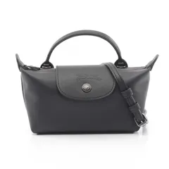 ロンシャン Longchamp ハンドバッグ Le Pliage Xtra XS ル プリアージュ エクストラ ポーチ 34205987001 ブラック レザー Le Pliage Xtra XS ポーチ レディース 新品
