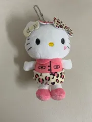 ハローキティ ギャル ヒョウ柄 キーホルダー