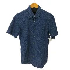 ヒューゴボス HUGO BOSS SLIM FIT カモメ柄 半袖シャツ メンズ JPN：S 