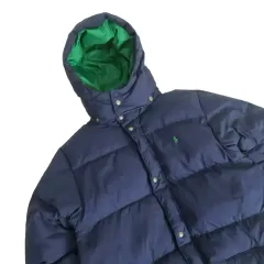 ポロ ラルフローレン ネイビー パファー ダウン アウター XL