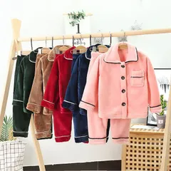 子供パジャマ 上下セット 女の子 キッズ ルームウェア 部屋着 寝巻き 冬 防寒 厚手 ふわふわ もこもこ あったか セットアップ