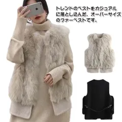 ベスト レディース ファーベスト フェイクファー エコファー 前開き ノーカラー ノースリーブ ミドル丈 ジレ トップス ジャケット ファージャケット 防寒 軽い 重ね着 体型カバー 着回し おしゃれ