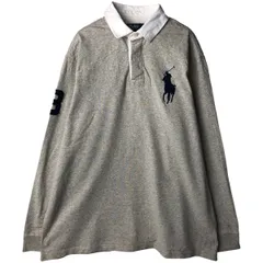 古着 ラルフローレン Ralph Lauren POLO by Ralph Lauren CUSTOM FIT ビッグポニー 長袖 ラガーシャツ メンズXL相当/eaa601393