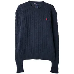 古着 ラルフローレン Ralph Lauren POLO SPORT ポロスポーツ ケーブル編み コットンニットセーター メンズM相当/eaa434385