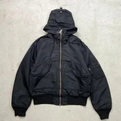 ALPHA INDUSTRIES アルファインダストリーズ CWU-45P ボアフード付き ミリタリー フライトジャケット メンズL相当 
