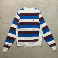 Champion チャンピオン マルチボーダー リバースウィーブ  スウェットシャツ メンズM 