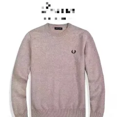 人気 FRED PERRYブラック クルーネック トレーナー新品