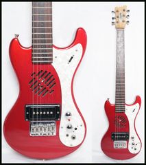 ★MarineRider★モズライトシェイプ Candy Apple Red アンプ内蔵 ミニギター★