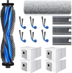 KGC 互換品エコバックス消耗品 15枚 DEEBOT T80 OMNI 交換用 ロボット掃除機消耗品 エコバックス交換部品 エコバックスゴミパック (ブラック)