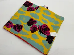 七五三　7才用　四ﾂ身着物　黄色地 バラ柄　(アウトレット品)