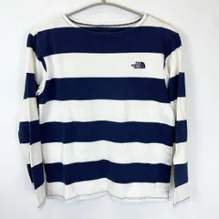 ノースフェイス 長袖Tシャツ ボーダー柄 ホワイト/ネイビー NT61407 メンズ THE NORTH FACE アウトドアウェア
