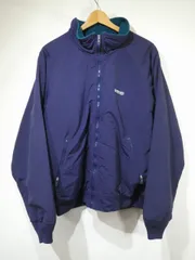 USA製 80s 90s ビンテージ LANDS'END ランズエンド SQUALL JACKET スコールジャケット ナイロン×POLARTEC フリース L Patagonia Eddie Bauer