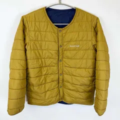 モンベル サーマラップ ラウンドネックジャケット Kid's リバーシブル 150 OC/NV ブラウン/ネイビー 1101633 キッズ mont-bell ジュニア アウトドアウェア