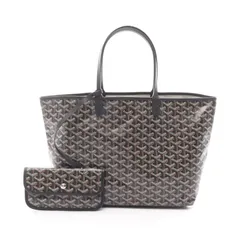 ゴヤール GOYARD トートバッグ サンルイPM ブラック PVCコーティングキャンバス レザー サンルイPM レディース 未使用