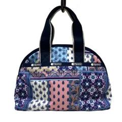 LESPORTSAC(レスポートサック) ハンドバッグ - ネイビー×ライトブルー×マルチ