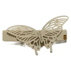 ALEXANDRE de PARIS(アレクサンドル ドゥ パリ) バレッタ - ベージュ バタフライ(蝶)