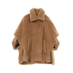 マックスマーラ MAX MARA ポンチョ テディベア ケープ シルク テディベア ケープ レディース Used Aのサムネイル