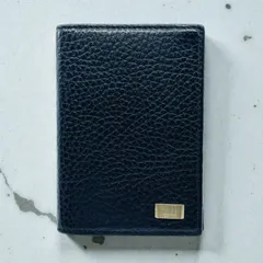 Dunhill　ダンヒル カードケース　パスケース　レザー　ブラック　黒　ロゴ　メンズ