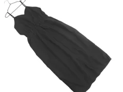 natural couture ナチュラルクチュール キャミソール ジャンパー スカート sizeF/黒 ■■ レディース