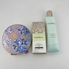 【GWセール中】MAQuillAGE 3点 : マキアージュ スノービューティー ブライトニング スキンケアパウダー/ ドラマティックフォルミンググロウベース  シアーカラー/ キンサンベース NEO 化粧下地 美容液 SPF50+ PA++++