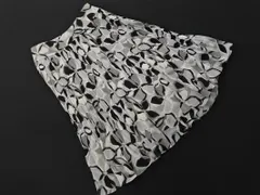 23区 プリーツ スカート size36/白ｘグレー ■■ レディース