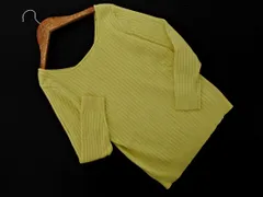 Mystrada マイストラーダ リブ ニット セーター size38/黄 ◇■ レディース