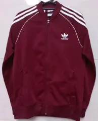 アディダス 必須アイテム バーガンディ トラックジャージ ジップアップジャージ 90 s m
